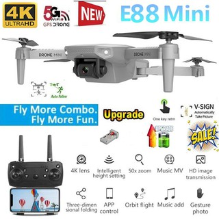 El Mejor saleReady Stock2021 Nueva Mini Cámara Espía E88 Drone Con hd 4K Equipado Con WIFI FPV