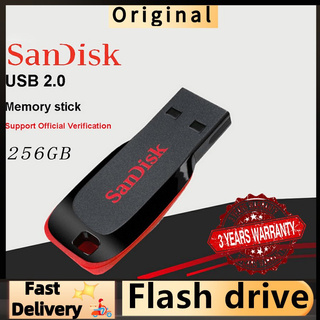 SANDISK 256GB Flash drive CZ50 Blade USB 2.0 drive Pendrive/Thumbdrive para PC Loptop+adaptador OTG gratis