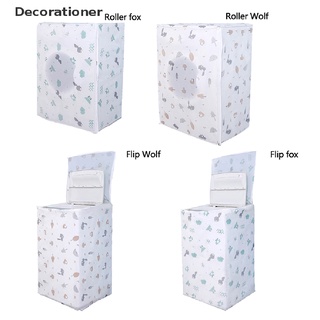 (decorationer) cubierta de lavadora fox wolf impermeable con cremallera cubierta de polvo universal peva en venta