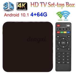 MX9 TV Box 4K Android 10.1 5G Dual-band 3D Wide Voltage WIFI 4+64GB Quad Core DONGXI