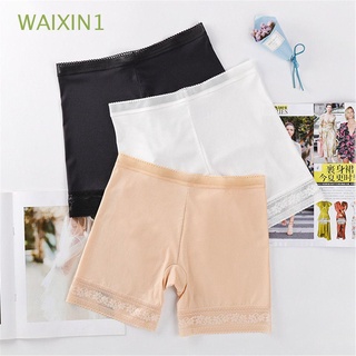 Waixin1 ropa Interior Suave De verano talla grande sin costuras para mujer Cintura Alta pantalones cortos De seguridad/Multicolor