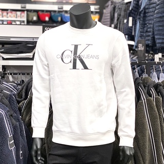 Calvin Klein/CK hombres primavera y otoño nuevo cuello redondo jersey de manga larga suéter de felpa (3)