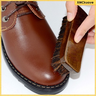 mango de madera zapatos botas de pulido cepillo de limpieza de polvo brillante cepillo herramientas (4)