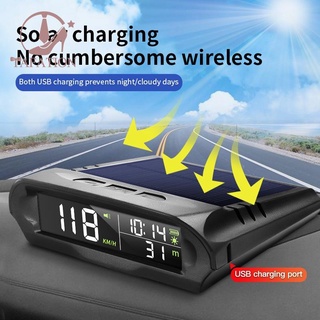 x98 universal hud coche solar digital medidor gps velocímetro sobrevelocidad alarma distancia altitud pantalla