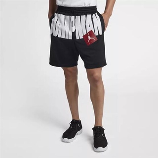 Nike Shorts Men AIR JORDAN JUMPMAN Men's Black and White Mesh Sports Shorts Breathable Casual Basketball Fitness Pants AA4608