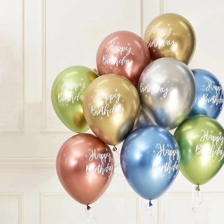 1pc 12 pulgadas de látex cromado metálico feliz cumpleaños globo fiesta favor decoración (3)