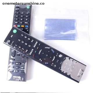 shine 50pcs clear shrink film bag tv remote cover air contion protective anti-polvo bag.