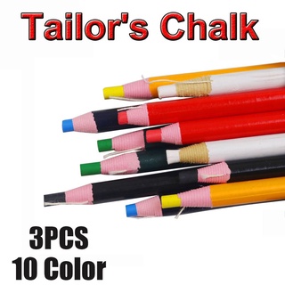 FISHSTICK Colorido Sastre Tiza Libre De Corte De Costura Marcador De Dibujo Herramientas De 3 Piezas De Cuero De La Tela De Crayon/Multicolor (9)