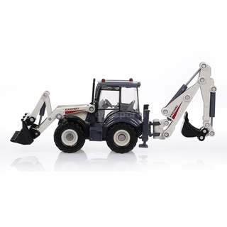 Excavadora de aleación Diecast 1:50 4 ruedas pala cargador de dos vías carretilla elevadora excavadora retroexcavadora modelo de camión para juguetes de niños (7)