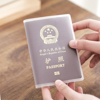estuche transparente impermeable para viaje/funda transparente para pasaporte