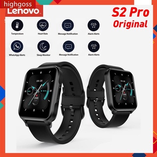 Original Lenovo S2/S2 Pro Smartwatch Hombres Termómetro Monitor De Frecuencia Cardíaca Fitness Tracker 1.69 pk x8 max t500 # highgoss.co