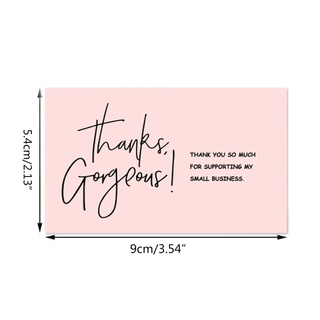 ANGE 30PCS Pink Simple Design Thank You Cards Package Decoration Cards Gift Cards in 4 Elegant Pink Style Designs (2)