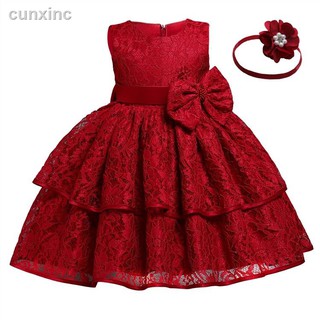 Vestido De Princesa tutú tutú De cumpleaños rojo/rojo/recién nacido (8)