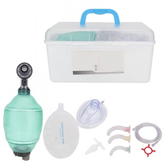 rg adultos resucitador manual pvc ambu bolsa de oxígeno tubo de primeros auxilios kit de herramientas aparato