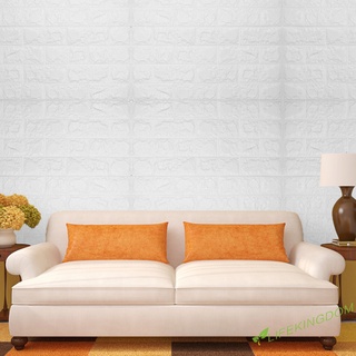 （Formyhome) 3D Brick Pattern Wallpaper Bedroom Living Room Modern Wall Background TV Decor Wallpaper (Size:60X60cm)