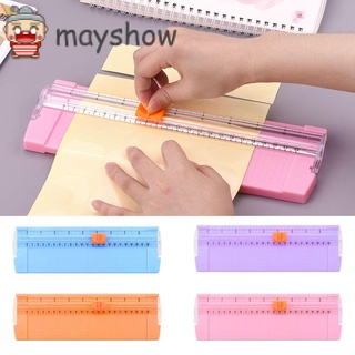 Mayshow - recortadora de papel portátil|Cortador de papel Scrapbooking DIY suministros de oficina ligero foto regla tarjeta de corte/Multicolor (1)