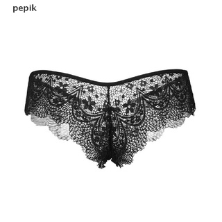 [pepik] ropa interior de hombre sexy encaje tanga transparente bragas transpirables pantalones g-strings [pepik]
