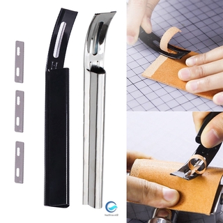 1 pza cortador de cuero/herramientas de corte de seguridad para manualidades de cuero/3 cuchillas