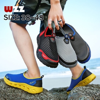 wzz velocidad interferencia zapatos de agua [tamaño: 38-48] par de sandalias deportivas antideslizantes zapatos aguas arriba transpirables zapatos de playa anfibios zapatos de pesca impermeables