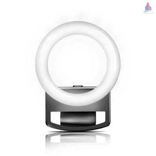 Xl portátil Selfie anillo de luz con batería recargable y atenuador Clip-on Mini LED de belleza anillo de luz con luces blancas/cálidas/neutrales para teléfono portátil ordenador Tablet