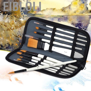 Eibloli Artist Paint Brush Set 10pcs Art Watercolor Oil Painting Acrylic for (3)
