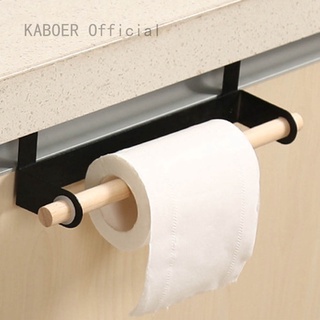 soporte de toalla de cocina rollo de papel estante de almacenamiento de pañuelos debajo de la puerta del gabinete kaboer