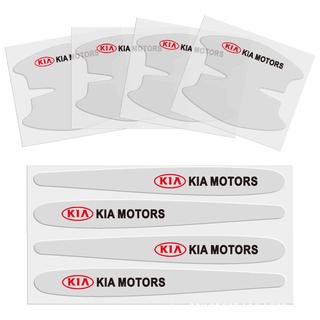 8 pzas Película adhesiva Anti rayaduras transparentes Para manija De puerta De coche Kia