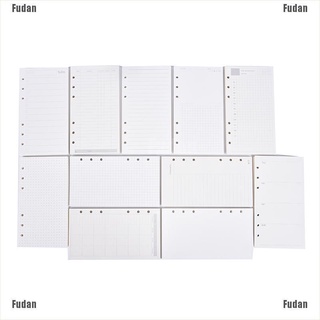 <Fudan> A6 Loose Leaf Notebook Refill Spiral Binder Planner Inner Page Inside Papsp