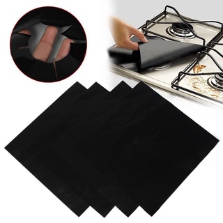 【BK】1/2/8Pcs Reusable Non-Stick Gas Stove Protectors Burner Cover Kitchen Liner Mat