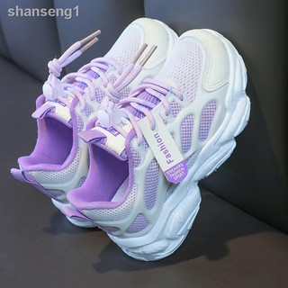 Zapatos de mujer transpirables líquidos para mujer ​​Zapatos blancos versión coreana 2021 nuevos zapatos deportivos para niños