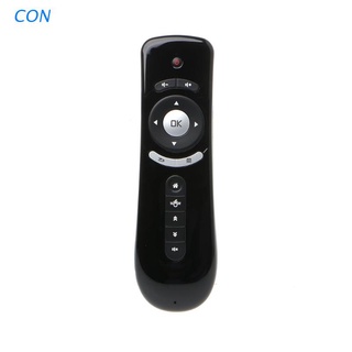 CON T2 Fly Air Mouse 2.4G inalámbrico 3D Gyro Motion Stick mando a distancia para PC Smart TV
