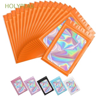 Holypeak bolsas De Plástico transparentes reutilizables De colores De aluminio Holográfico con olor a prueba De bolsas/Multicolor