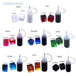 SOL 10g 0.35oz Líquido Resina Epoxi Colorante Altamente Concentrado Pigmentos Kit De Joyería Fabricación De Arte Artesanía Herramientas (1)
