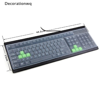 (decorationwq) nuevo 1pc universal silicona escritorio ordenador teclado cubierta protector de piel película cubierta en venta