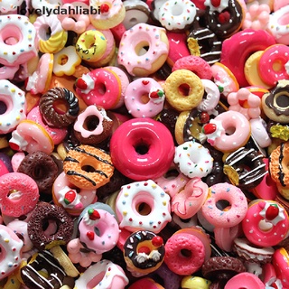 [i] 10 piezas mini juguete de comida pastel galletas donuts miniatura teléfono móvil accesorios [caliente] (4)