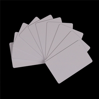 [Jointfência] 10 pzs tarjeta blanca de Pvc Nfc etiqueta 1k S50 Ic 13.56 Mhz escritura Rfid