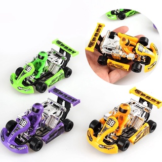1pcs moda clásico tire hacia atrás Karting modelo de carreras juguetes Mini delicado niños entretenimiento vehículos juguete