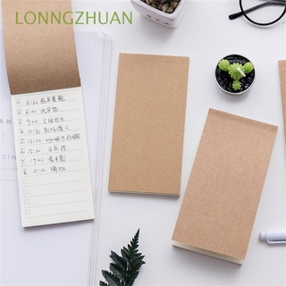 lonngzhuan - bloc de notas para escuela, papelería, papel kraft, bloc de notas, suministros de oficina, planificador minimalista, para hacer la lista, desgarrable