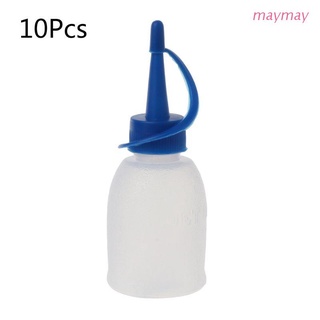 mayma 10pcs plástico exprimir botella pequeña squirt jet salsa condimento ketchup mayo kits de aceite