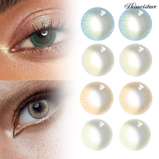 shimeistore 1 par de lentes de contacto de ojos de adaptación rápida saludable hema belleza cosméticos lentes de contacto para mujer