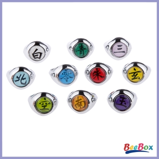 BeeBox 10 anillos para miembros de Naruto Akatsuki Cosplay