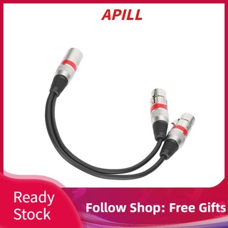 Apill JORINDO JD6067 0.3m XLR macho a doble hembra Cable Y tipo divisor micrófono