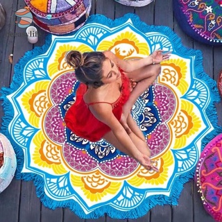 Tapiz De Estilo bohemio con diseño bohemio con Borla De loto Para pared/alfombra De Yoga/bikini/decoración del hogar