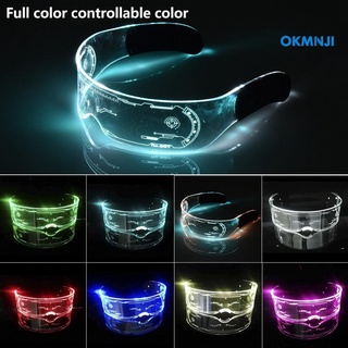 Okmn lentes luminosos coloridos para fiestas/decoración LED de Halloween/lentes para navidad
