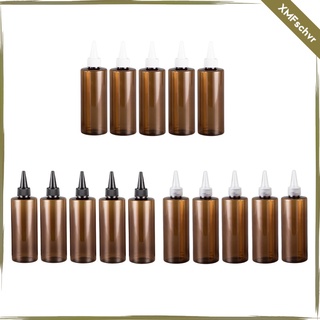 5pcs tinte para el cabello aplicadores de color tinta champú acondicionador botellas contenedores