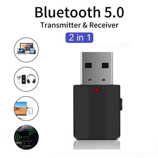 Mini adaptador inalámbrico Usb Bluetooth 5.0 estéreo para transmisor receptor de 3.5 mm soporte auxiliar estéreo música adaptador para Radio coche Tv Bluetooth