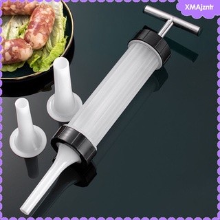 Stainless Steel Homemade Kitchen Manual Sausage Maker Meat Stuffer Salami Stuffing Machine Attachment
