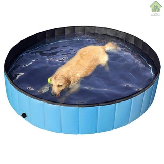 Nuevo plegable PVC perro gato mascota piscina mascota perro piscina bañera Kiddie piscina, estanque de agua piscina para perros gatos y niños en verano, 80*20cm
