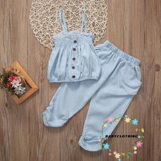 [wsv] camiseta de jean para niñas/niños+pantalones cortos/ropa de bebé (2)