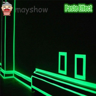 Mayshow - adhesivo de pared para coche (1 metro), diseño de escaleras, cinta oscura, tira luminosa, vinilo, fluorescente, papel pintado autoadhesivo extraíble